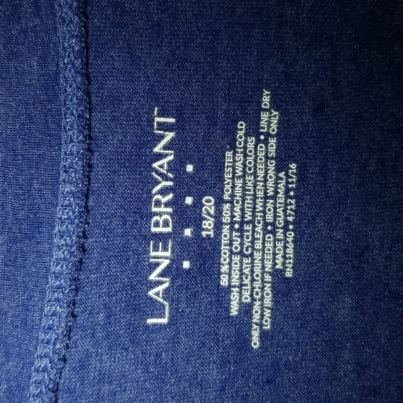 Lane Bryant blue blouse,womens,cinched at side,size 18 / 20. - Picture 8 of 8